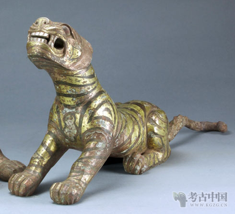 汉代· 错金银铜虎（南京博物院） - 考古网