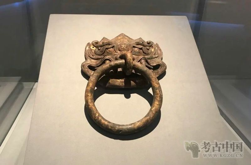 隋,鎏金铜铺首,扬州市文物考古研究所藏