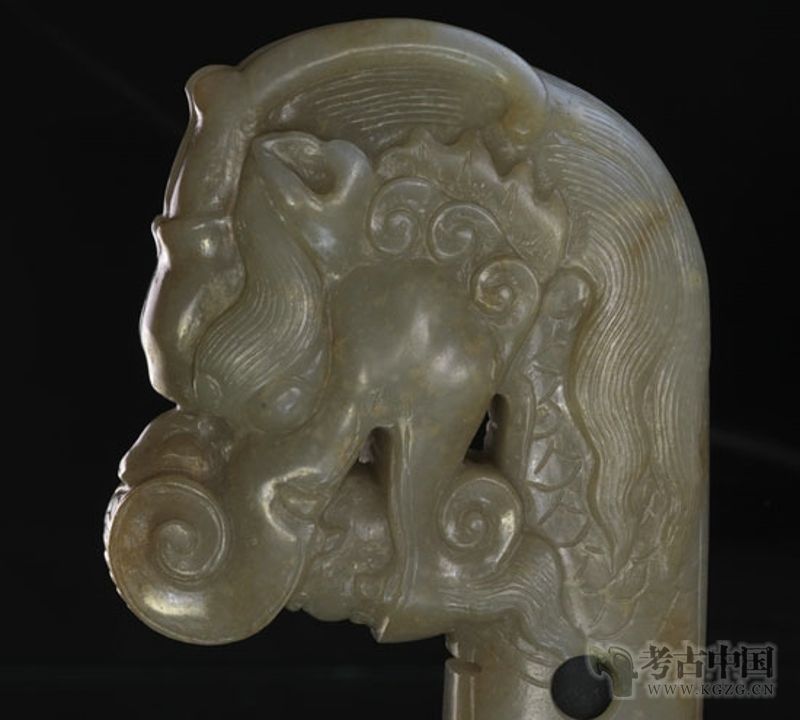 宋代· 青玉龙首饰（天津博物馆） - 考古网