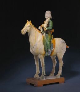唐代 · 三彩骑马狩猎俑（故宫博物院）