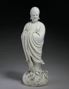 明代 · 德化窑白釉达摩像（故宫博物院）