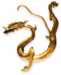 唐代 · 鎏金铁芯铜龙（陕西历史博物馆）
